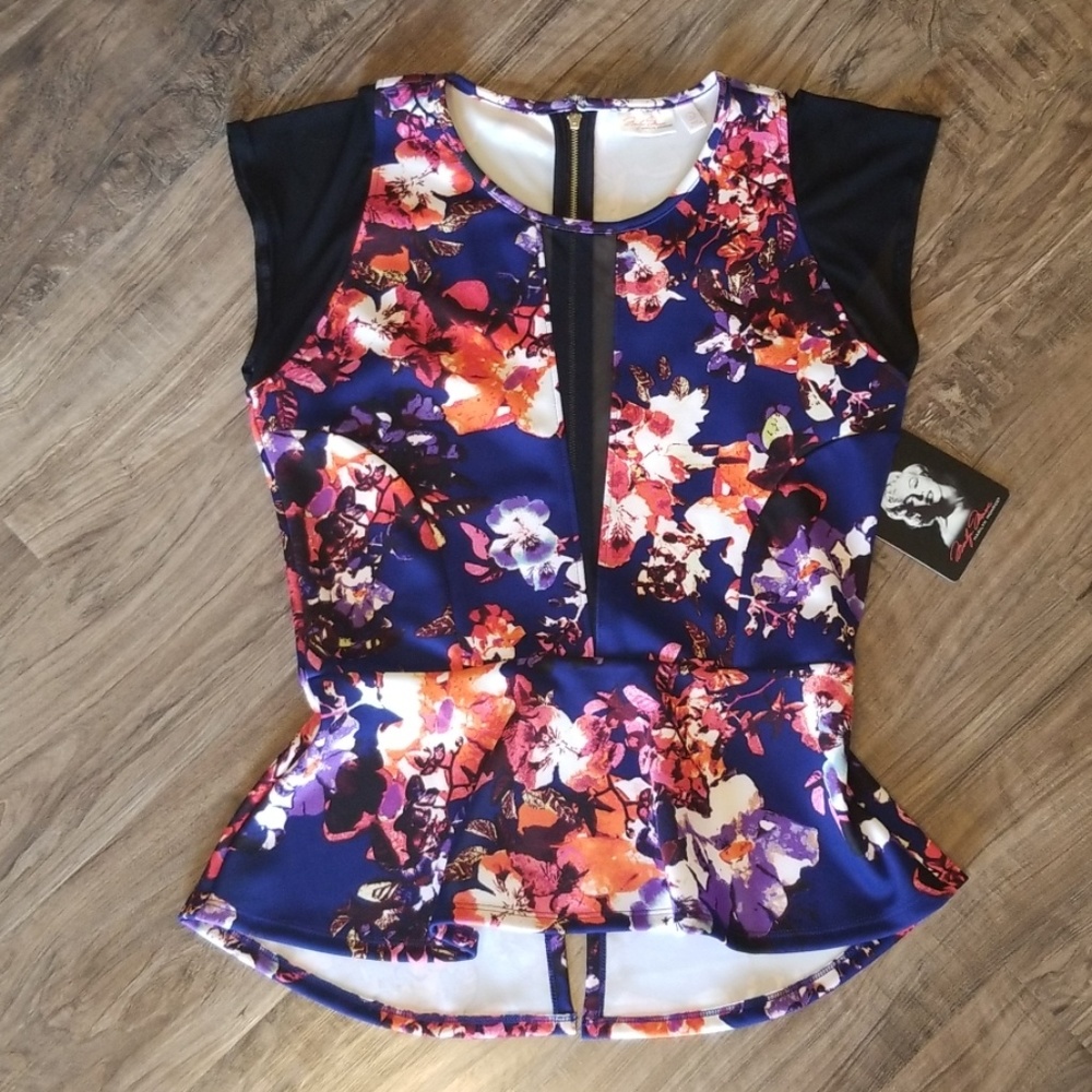 Marilyn Monroe Floral Peplum Top